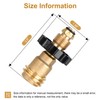 Aekops 100lb Propane Tank Adapter, Universal Fit POL Propane Tank