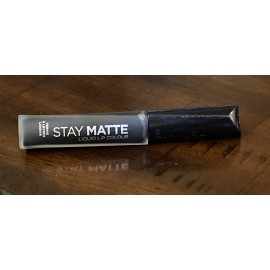 RIMMEL STAY MATTE LIQUID LIP COLOUR - PITCH BLACK #840 - NEW