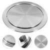 Alipis Recessed Counter Top Cover Stainless Steel Flap Lid for