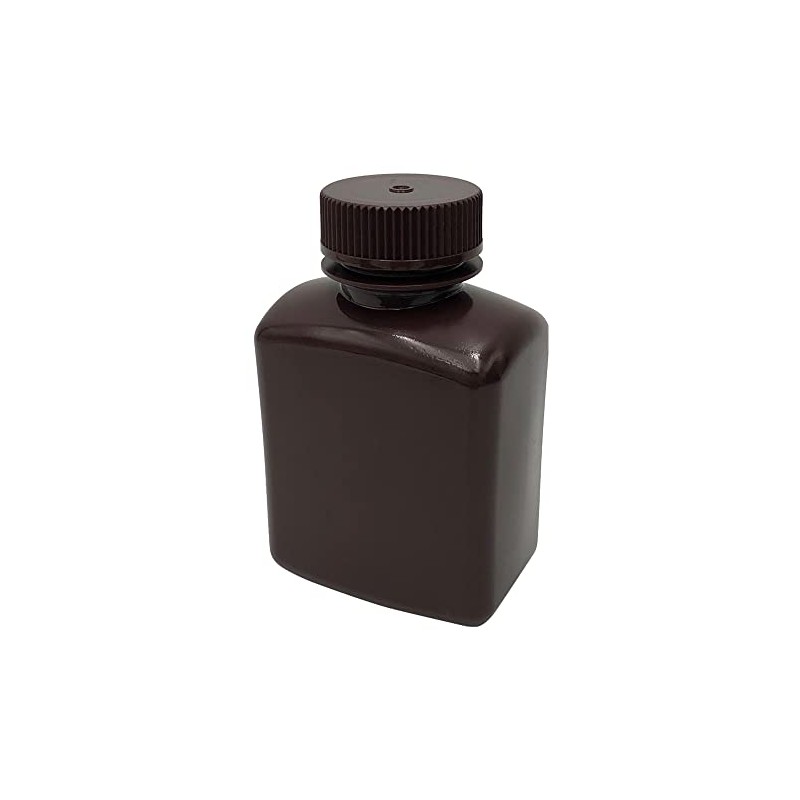 Tarsons 583430 Brown Square Jar HDPE / Lid: PP 250ml
