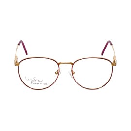 Linda Evans Designer Oval Reading Glasses LE-169 in Burgundy 53mm