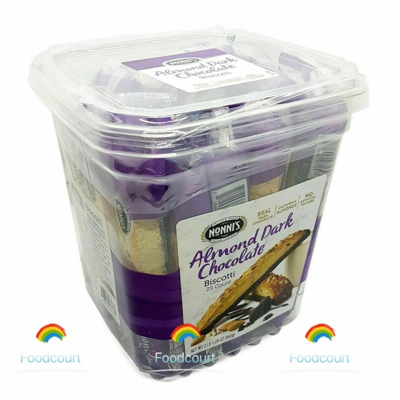 Nonni's 2 Packs Nonni's Almond Dark Chocolate Biscotti 25 ct