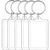 WinldMonmo Transparent Acrylic Keychain Photo Frame, 1.57 x 2.16 Inches,