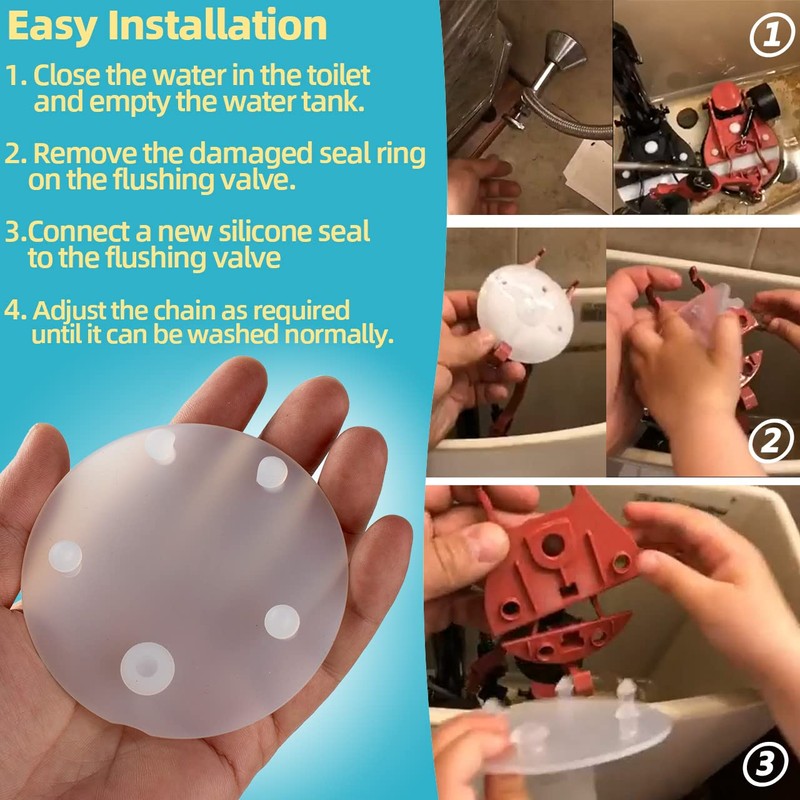 Toilet Flapper Replacement for Vormax Toilet Tank Silicone Flapper Seal