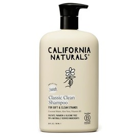 California Naturals Coconut Shampoo, Sulfate Free, Scalp and Hair Care for Women and Men, Coconut Cleansing Complex, Natural, Vegan, Cruelty, Silicone, and Paraben Free, All Hair Types, 20 fl oz