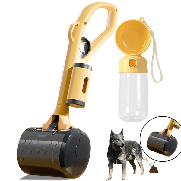 ANLIK 13" Portable Dog Poop Scooper Handheld Size for Dog