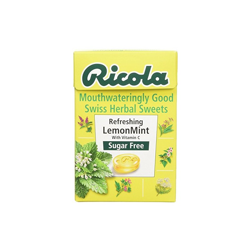 Ricola Lemon Mint Sugar Free Swiss Herb Drops 45 g