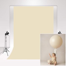 Kate Backdrops for Photography Retro Light Yellow Solid Color Photo Backdround for Newborn Portrait Studio 1.5x2.2m