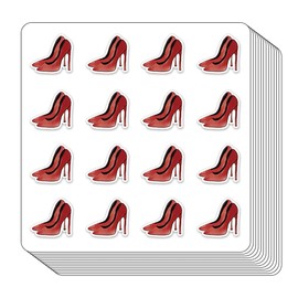 Red High Heels Planner Stickers, 0.5in Monthly Scrapbooking Arts Crafting 208-Pack