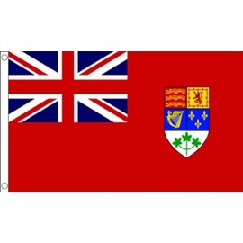 AZ FLAG - Canadian Wwii Flag - 2x3 Ft - 100D Polyester Canada War Banner with Two Metal Grommets - Fade Resistant - Vivid Colors - 2' x 3' Feet - 90x60 Cm