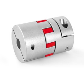 Plum Shaft Coupling Aluminium 16 mm to 22 mm, Flexible Shaft Coupling Plum Coupler D65 L90 for 3D Printer CNC Machine and Servo Step Motor