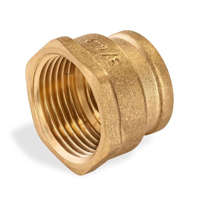 Brass Reducing Coupling 3/4" Female x 1" Female Construction NPT