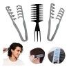 Peine Textura Voluminizante Barbero Estilista Peluquero, 3 U
