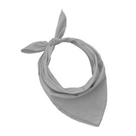 Bandana 100% Cotton 3/5/10 Set for Women Men Children Unisex Plain and/or Paisley Pattern Code A644, darkgray