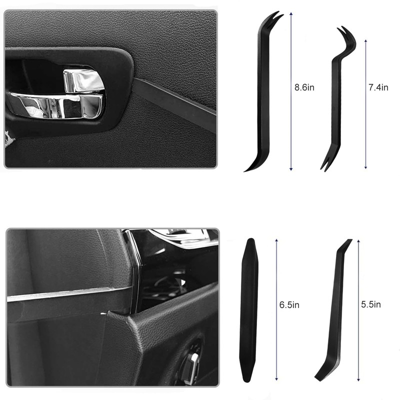 Eaukar 24 Pcs Auto Trim Removal Tool Kit, Metal Car