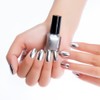 Esmalte de Uñas Efecto Espejo 6ml Gel Plata para Uñas