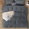SSW HOMES Single Size Duvet Cover Set (Charcoal) - 3