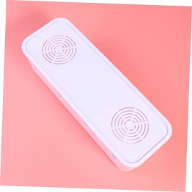 Angoily Space-Saving Power Strip Storage Box White Cord Organizer for Home Office