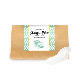 puremetics Zero Waste Shampoo Powder "Coconut Mint" (50 g = 200 ml) for Fine and Weigheless Hair, Vegan and Plastic-Free