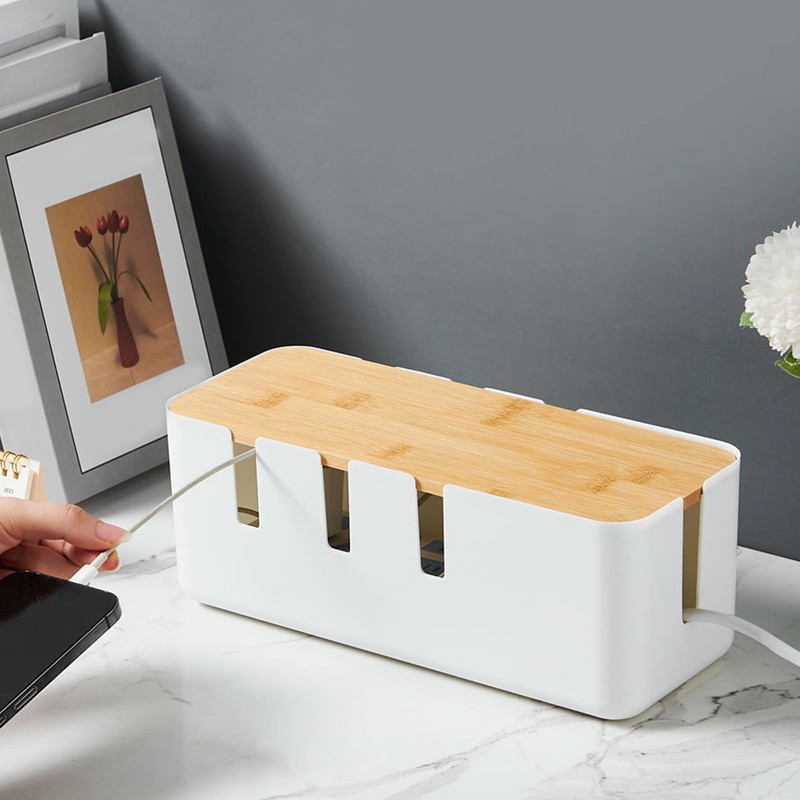 Cable Box - Cable Hiding Box - Wooden Cover Cord