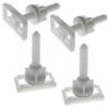 LUORNG 2 Sets Toilet Seat Screw Kit Rectangular Toilet Seat