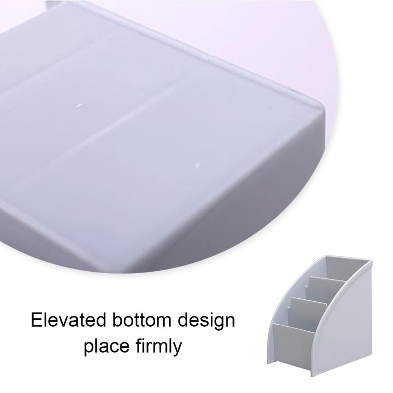 XEERAANG Desk Organizer Trapezoid Remote Control Holder Creative Tabletop Organizer