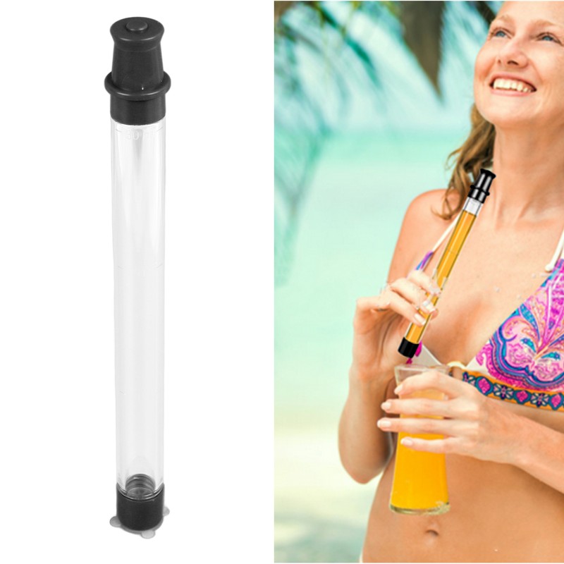 Shot Straw Leakproof Plastic Silicone Shot Straw Tube Reusable Portable