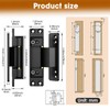 Lipshome 4.5" Hidden Door Hinge/Concealed Hinges,Invisible Hinges,Invisible Door Silent Door