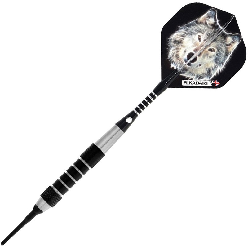 Elkadart Lone Wolf Soft Tip Darts with Storage/Travel Case, 16