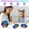 Hexagon Spiral Fidget Toy 3D Printed Fractal Sensory Toy for
