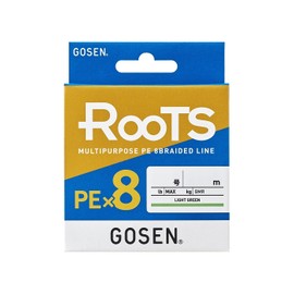 GOSEN Roots PE x 8 GMR8LG1506 Light Green Fishing Line, 164.0 yds (150 m) No. 0.6