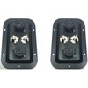 (2) Two Jack Plates with Dual SpeakON NL4 & 1/4"
