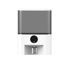 X124 Smart Automatic Mouthwash Dispenser - 18.26oz Touchless Push-to-Dispense with 4 Color Cups, 4 Dispensing Modes, USB-C Rechargeable, LED Display, Wall Mount - Waterproof (White)