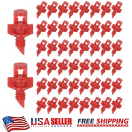 Unbranded 2025 NEW 100Pcs Misting Nozzles 360° Emitter Sprinklers Garden Irrigation System
