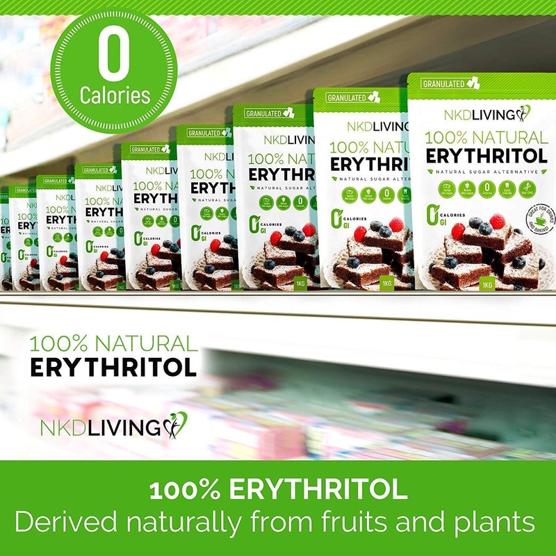100% Natural Erythritol 300g by NKD Living (Granulated)