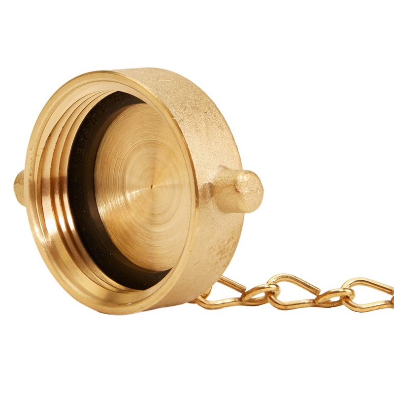 Brass Pin Lug 1 1/2" NH Cap with Chain