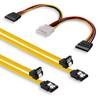 sonero® SATA III 6Gb/s Daten-Kabel-Set, 2x 0,50m, gewinkelt + 2x