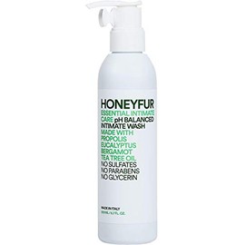 HONEYFUR Gel de higiene femenina equilibrado con pH | Limpiador íntimo natural | Refrescante calma la irritación | para pieles sensibles