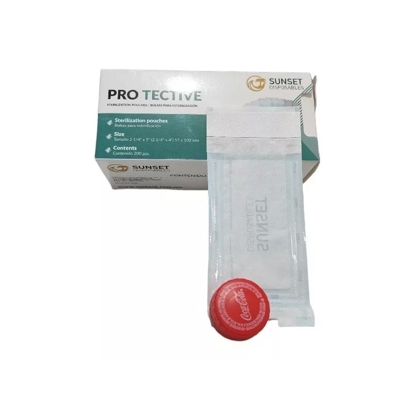 Vamasa Bolsa Para Esterilizar Autosellable 5.7x10cm Indicador 400pz