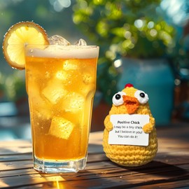 KIAYOO Pocket Hug Positive Potato, Positive Potato Chicken Courage Enrolment Get Well Soon Gift, Cuddly Toy Funny Small Birthday Christmas Housewarming Gifts for Men Women