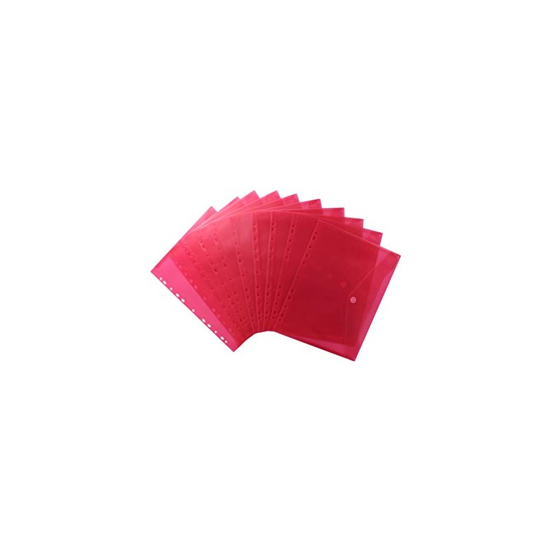 EXXO by HFP 35346 Document Folders Transparent Red A4 Document