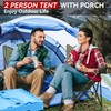 Camping Tent 2 Person with Porch, Lightweight Backpacking Tent 2