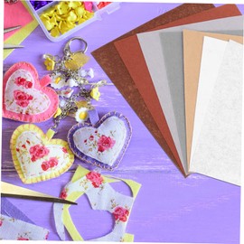Tofficu 14sheets DIY Felt Fabric Sheets Non Woven Craft Patchwork for Boys and Girls Sewing Projects