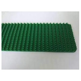 6 Inch Wide Single Ply Green Super-Grip PVC Rough Top Incline Conveyor Belt Material (10 Foot Length)