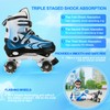 ZHUKAIKJ Roller Skates for Boys and Girls Adjustable Roller Skates