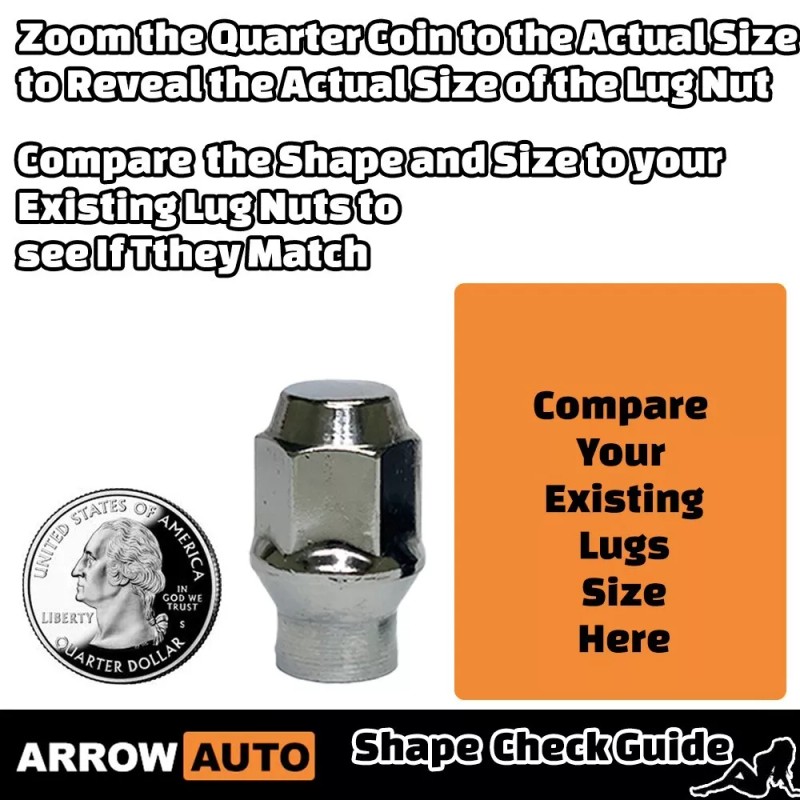 ARROW 16x 1.45" Black M12x1.5 Extend type Lug Nuts 3/4"