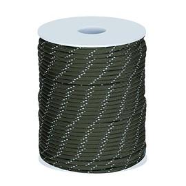 EXTEDRG Reflective Rope 50 Meters Reflective Paracord Rope 4mm for Garden Outdoors Camping Survival Cord (Orange)