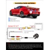 Erisin 150° Fisheye AHD CVBS Car Rear View Backup Front