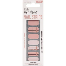 Ardell Nail Strips - Pink Perfection, Easy to Apply Wraps, Stickers, No LED Lamp Needed with File and Wood Stick, Nail Kit, 1-Pack