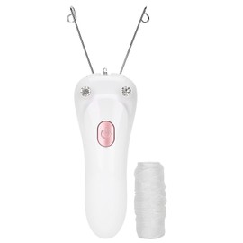 Women's Facial Hair Remover, Electric Hair Removal with Thread, Women's Epilator, Face Threading Hair Remover Tool, for Face Lips, Chin Jaw, Full Body (Pink)